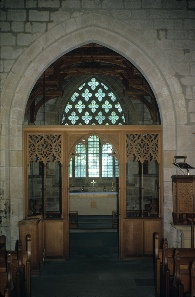 Inside Kirkharle Church.
