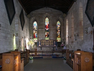 The interior of St Mary's Church. 