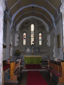 The altar in Longhoughton Church. 