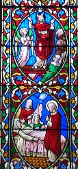 Stained glass window in Matfen Church.