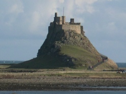 The castle on Holy Island.