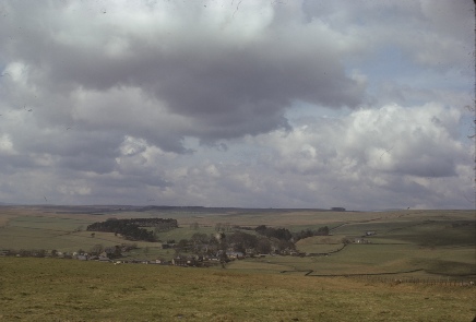 View of Elsdon and surrounding area.
