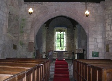The interior of Chillingham Church. 