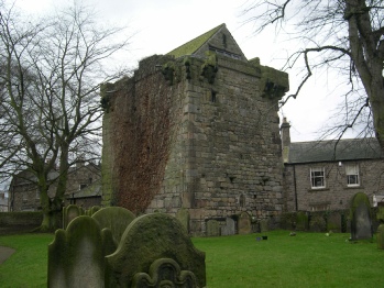 Part of the old church in Corbridge.