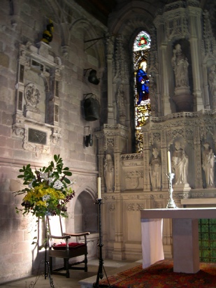 Inside Bamburgh Church. 