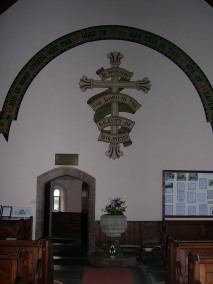 Inside Ancroft Church. 