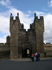 Entrance to Alnwick Castle.