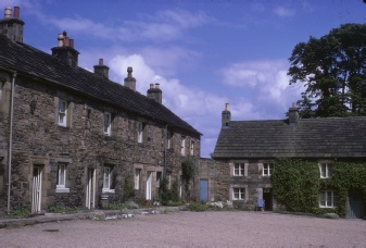 Old stone cottages in Blanchland.