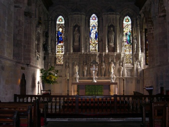 The altar in Bamburgh Church.