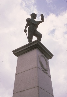 Mining statue in Ashington.