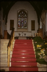 Inside Alwinton Church.