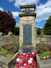 The war memorial in Warkworth.