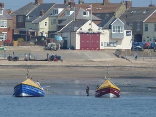 The lifeboat station in Newbiggin.
