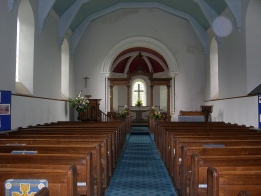 Inside St Paul's Church. 