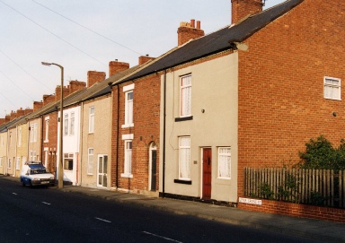 Terraced houses in Shiremoor.