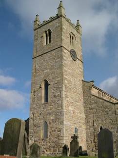 The tower of St Bartholomew's Church.